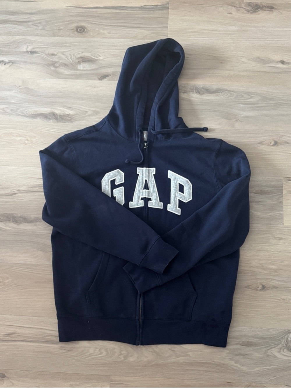 GAP Dark Blue Full-Zip Hoodie with Logo